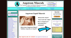 Desktop Screenshot of angstrom-mineral.com